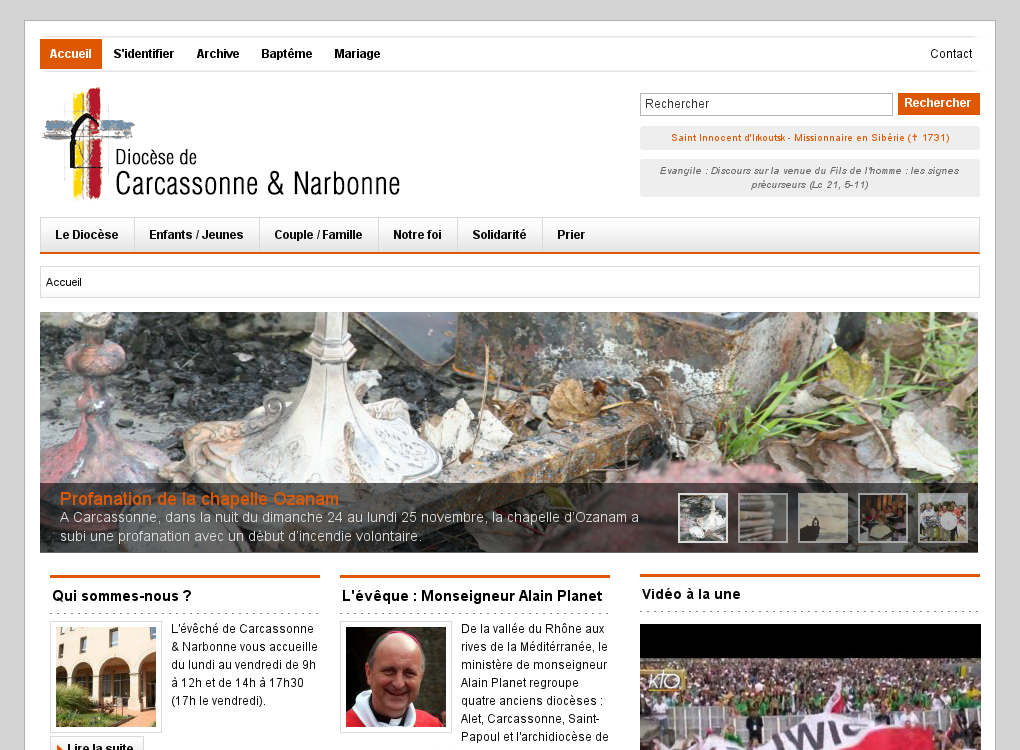 Site du Diocèse de l'Aude | Bienvenue sur votre portail d'information.
