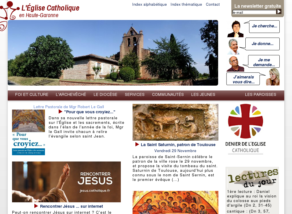 L'Eglise Catholique en Haute-Garonne
